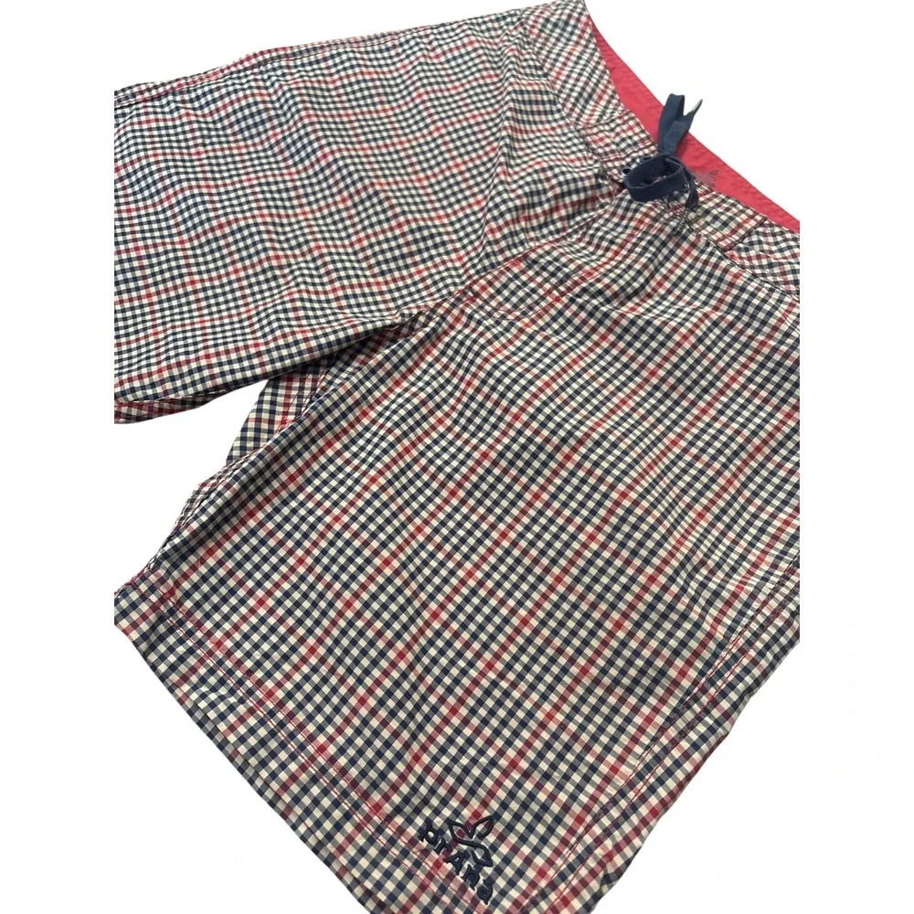 Mens Prana Check Plaid‎ UPF 50+ Board Swim Shorts Trunks 30 8